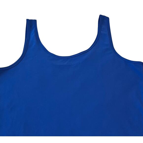 NO BO SLEEVELESS, ROUND NECK PULL-OVER TANK TOP, JUNIORS, XXL (19), SOLID BLUE - Picture 5 of 9